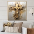 thumbnail image 1 of Designart "Faith'S Simple Emblem I" Religious Landscape Floater Framed Canvas Wall Art, 1 of 5
