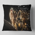 thumbnail image 1 of Designart Falcon with Open Beak - Animal Throw Pillow - 16x16, 1 of 4
