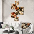 thumbnail image 1 of Designart "Fall Floral Cottage" Floral Wall Art Set Of 5 - Brown Cottage For Bedroom Wall Art Set, 1 of 6