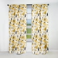 thumbnail image 1 of Designart "Fall Foliage Serenity III" Floral Blackout Curtain Panels, 1 of 4