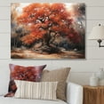thumbnail image 1 of Designart "Fall Foliage Tree In The Woods II" Tree Floral Canvas Art Print, 1 of 5