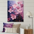 thumbnail image 1 of Designart "Fantasia In Neon" Violets Canvas Prints, 1 of 7