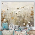 thumbnail image 1 of Designart "Fantasia Of Beige Wildflowers II" Wildflowers Canvas Prints, 1 of 7