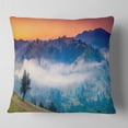 thumbnail image 1 of Designart Fantastic Blue Mountains Panorama - Landscape Printed Throw Pillow - 16x16, 1 of 4