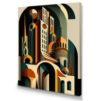 Designart Fantasy Cityscape I Canvas Wall Art