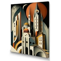 Designart Fantasy Cityscape III Canvas Wall Art