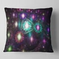 thumbnail image 1 of Designart Far Bright Colorful Space Galaxy - Abstract Throw Pillow - 18x18, 1 of 4