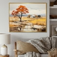 thumbnail image 1 of Designart "Farm Autumn Hues horizon I" Landscapes Floater Framed Canvas Art Print, 1 of 7