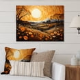 thumbnail image 1 of Designart "Farm Golden Harvest Painting IV" Landscapes Metal Wall Art Prints, 1 of 1