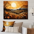thumbnail image 1 of Designart "Farm Golden Harvest Painting IV" Landscapes Wall Art Print, 1 of 5