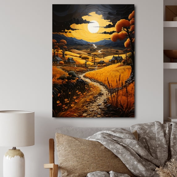 Designart "Farm Harvest Season Collage I" Landscape & Nature Canvas Print