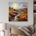 thumbnail image 1 of Designart "Farm Summer Fauvist landscape II" Countryside Floater Framed Canvas Art Print, 1 of 7
