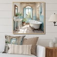 thumbnail image 1 of Designart "Farmhouse Bathroom beauty I" Bath & Laundry Floater Framed Wall Art Print, 1 of 7