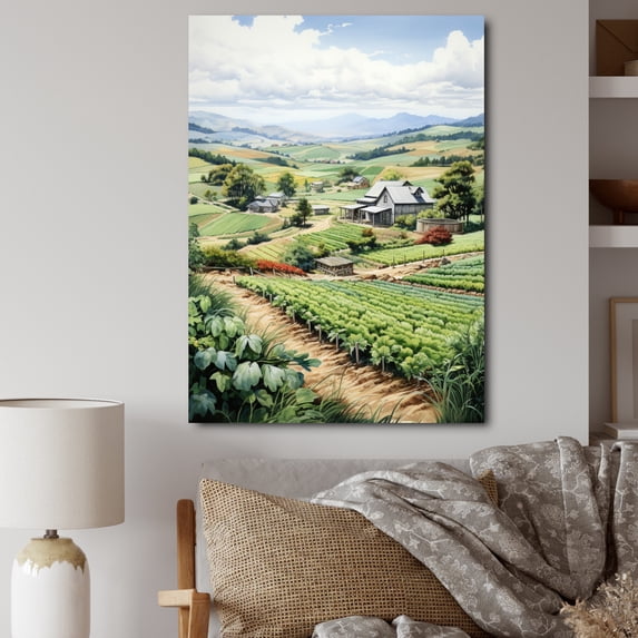 Designart "Farmhouse Country Charm II" Landscape & Nature Canvas Print