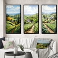 thumbnail image 1 of Designart "Farmhouse Country Charm Pointillism I" Landscape & Nature Framed Wall Art Set Of 3 - Green Farm Frame Canvas Set For Living Room Decor, 1 of 7