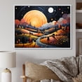 thumbnail image 1 of Designart "Farmhouse Farmstead Abstraction Painting I" Modern Floater Framed Wall Decor, 1 of 7
