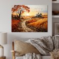 thumbnail image 1 of Designart "Farmhouse Farmstead Mosaic Painting III" Farm Metal Wall Decor, 1 of 1