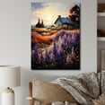 thumbnail image 1 of Designart "Farmhouse Garden Pointillism I" Landscape & Nature Canvas Art Print, 1 of 5