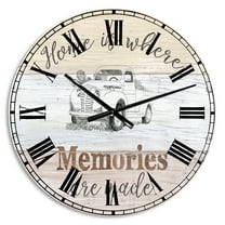 Designart 'Farmhouse Moment Truck' Farmhouse wall clock