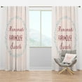 thumbnail image 1 of Designart 'Farmhouse Quote On Florals XI' Farmhouse Curtain Panel, 1 of 4