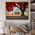 thumbnail image 1 of Designart "Farmhouse Red And Grey euphony III" Farm Floater Framed Wall Decor, 1 of 7