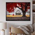 thumbnail image 1 of Designart "Farmhouse Red And Grey euphony III" Farm Floater Framed Wall Decor, 1 of 7