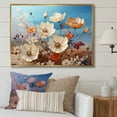 thumbnail image 1 of Designart "Farmhouse'S White Wildflower Elegance" Wildflowers Floater Framed Canvas Prints, 1 of 5
