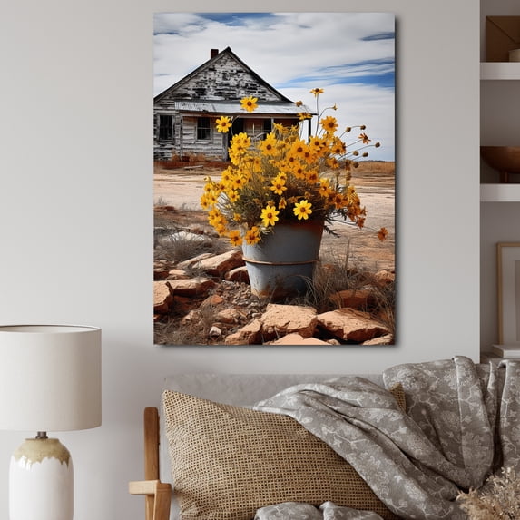 Designart "Farmhouse Timeless beauty II" Floral Canvas Print