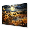 thumbnail image 1 of Designart "Farmhouse landscapes Of Gold II" Farm Metal Art Print, 1 of 5