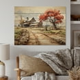 thumbnail image 1 of Designart "Farmstead horizon I" Landscapes Print on Natural Pine Wood, 1 of 5