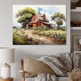 thumbnail image 1 of Designart "Farmstead horizon II" Landscapes Canvas Print, 1 of 5
