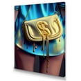 thumbnail image 1 of Designart Fashion Girl Going Out Tonight With Tone Of Cash II Canvas Wall Art, 1 of 5