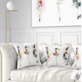 thumbnail image 1 of Designart Fashion Girls Posing - Contemporary Throw Pillow - 18x18, 1 of 5