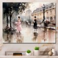 thumbnail image 1 of Designart "Fashion Impressionist gracefulness I" Fashion Canvas Print, 1 of 1
