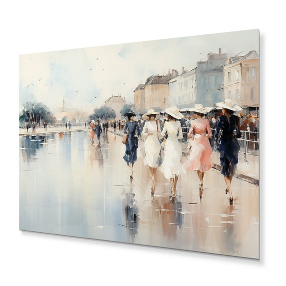 Designart "Fashion Impressionist gracefulness III" Fashion Metal Wall Decor