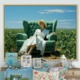 thumbnail image 1 of Designart "Fashion Meadows In The Lively Prairies" Prairies Floater Framed Canvas Art Print, 1 of 5