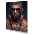thumbnail image 1 of Designart Fashion Muscular Man With Sun Glasses VIII Canvas Wall Art, 1 of 5