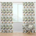 thumbnail image 1 of Designart 'Fashion and Beauty Pattern' Modern Blackout Curtain Panel, 1 of 4