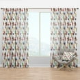 thumbnail image 1 of Designart 'Fashion and Beauty Pattern With Girls' Modern Curtain Panel, 1 of 4