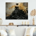 thumbnail image 1 of Designart "Fashion gracefulness Unveiled Gold" Fashion Metal Wall Art, 1 of 5