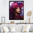 thumbnail image 1 of Designart "Fashionable Magenta Enigma" Fashion Woman Canvas Prints, 1 of 7