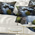 thumbnail image 1 of Designart Fast Flowing Mountain River - Landscape Photography Throw Pillow - 12x20, 1 of 5