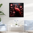 thumbnail image 1 of Designart "Feathered Ping Pong Fiasco" Animals Framed Wall Art - Traditional Pink Flamingo Living Room Framed Canvas Art, 1 of 6