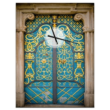 Designart 'Feathers Boho Pattern' Modern Wall Clock