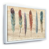 Designart ' Feathers Cottage Family ' Lake House Framed Canvas