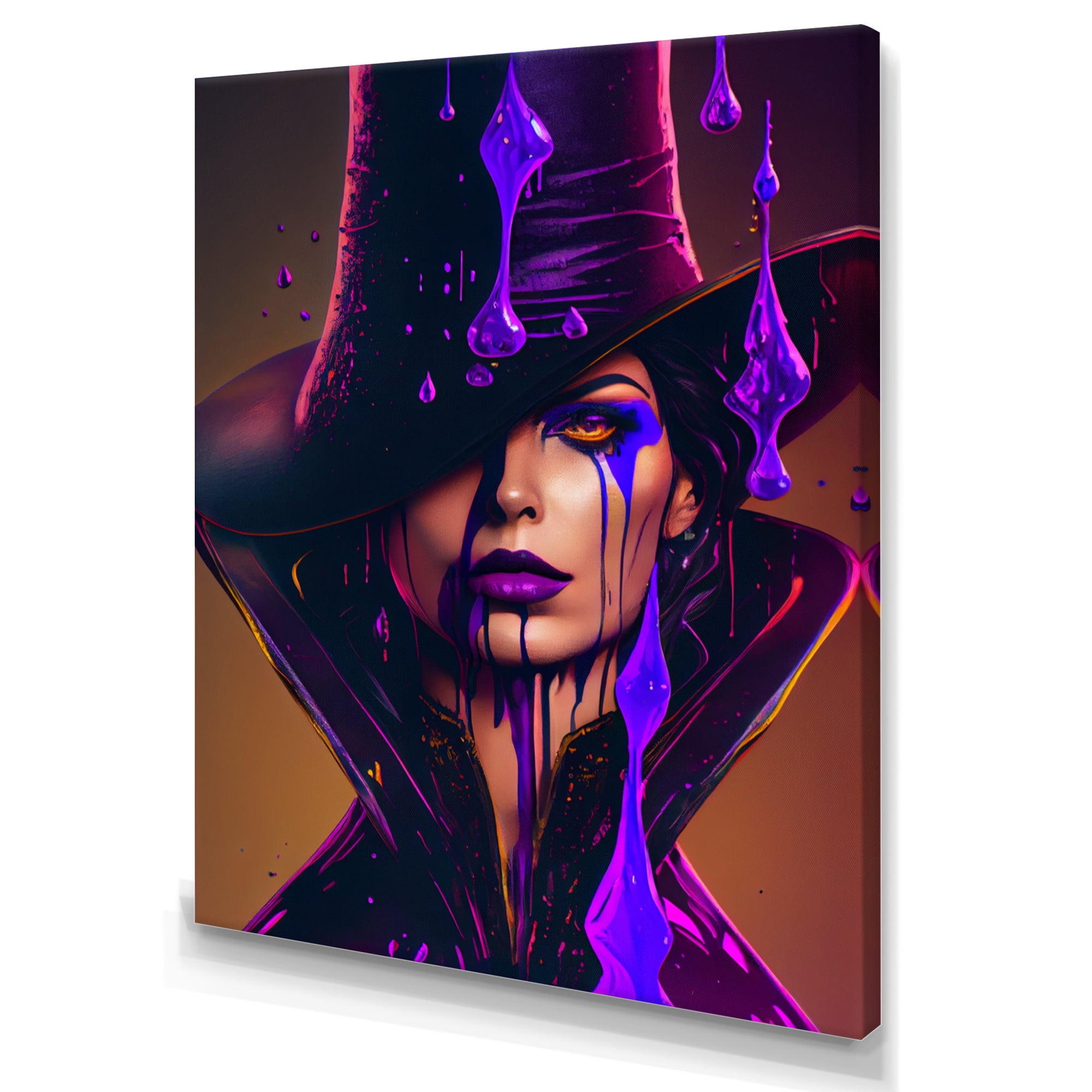 Designart Female Criminal Mastermind I Canvas Wall Art