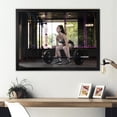 thumbnail image 1 of Designart "Female Fitness Intensity" Aerobic & Bodybuilding Picture Framed Wall Decor, 1 of 5