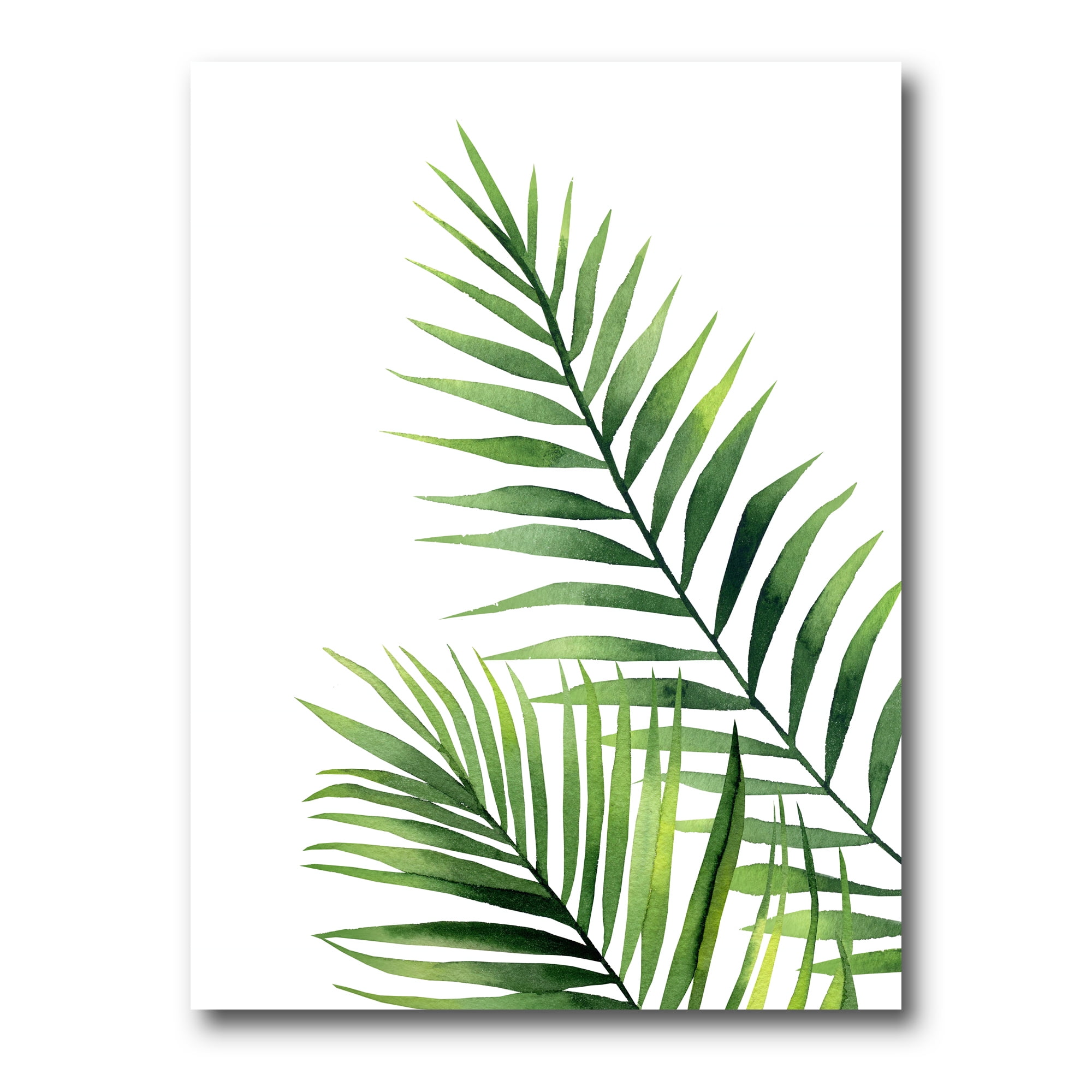 Designart ' Fern Plant Leaves Detail III ' Farmhouse Canvas Wall Art Print