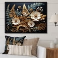 thumbnail image 1 of Designart "Ferns Copper gracefulness II" Floral Floater Framed Canvas Wall Art, 1 of 7