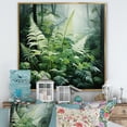 thumbnail image 1 of Designart "Ferns love expression II" Floral Floater Framed Canvas Print, 1 of 7